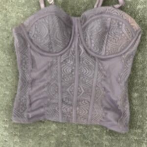 No Boundaries Purple Bustier Top